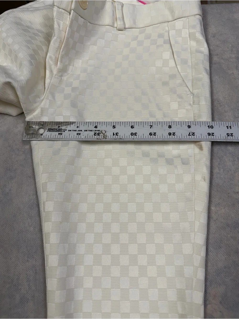 Banana Republic Subtle Hampton Petite Pants Size 0P Ivory